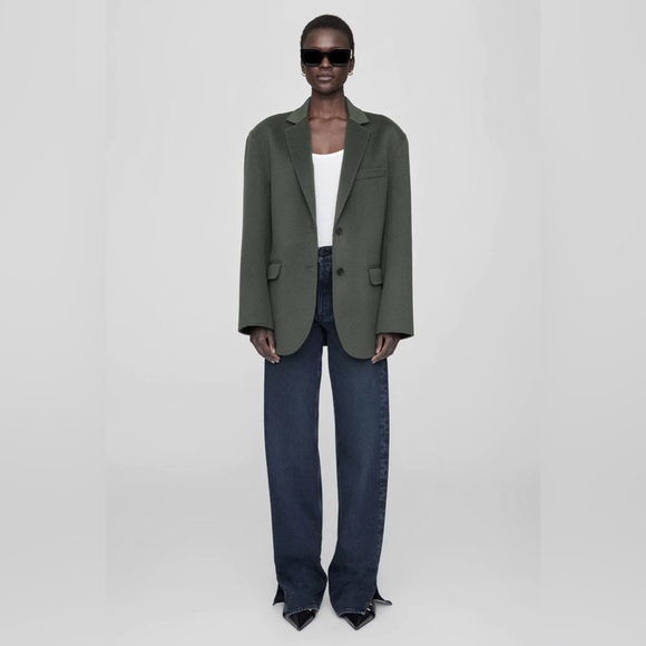 Anine Bing Quinn Cashmere Blend Blazer - Picture 3 of 10